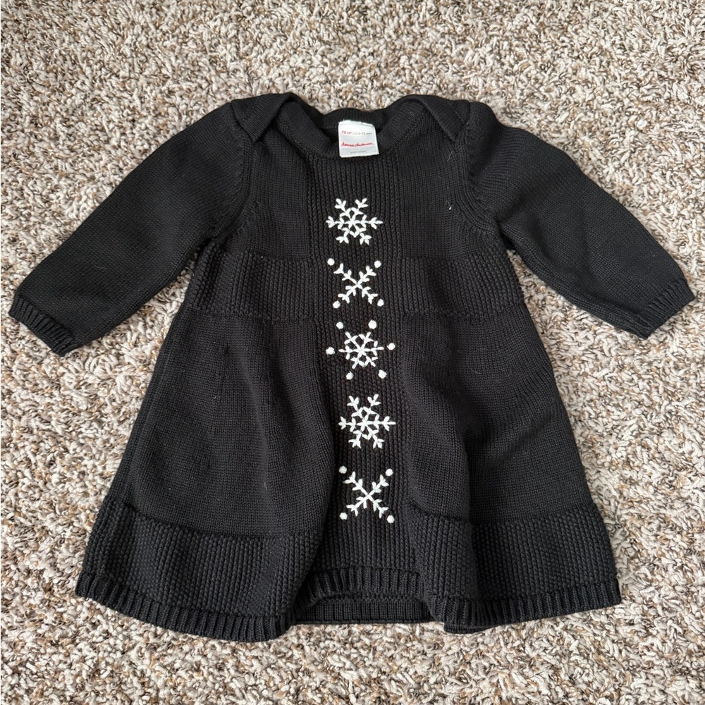 Hanna Andersson Sweater Snowflake Dress